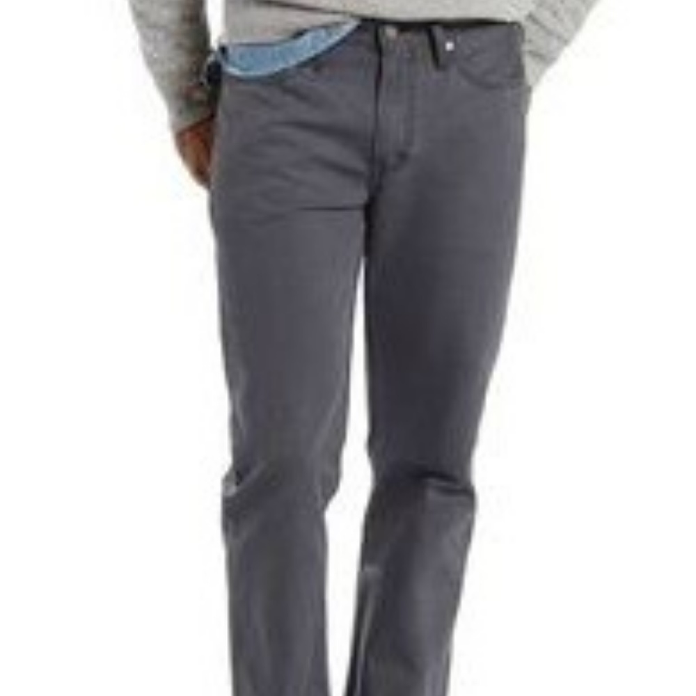 Levi 514 Jeans Mens Straight Leg Charcoal